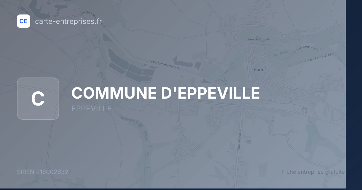 COMMUNE D'EPPEVILLE — 218002632 — fiche entreprise