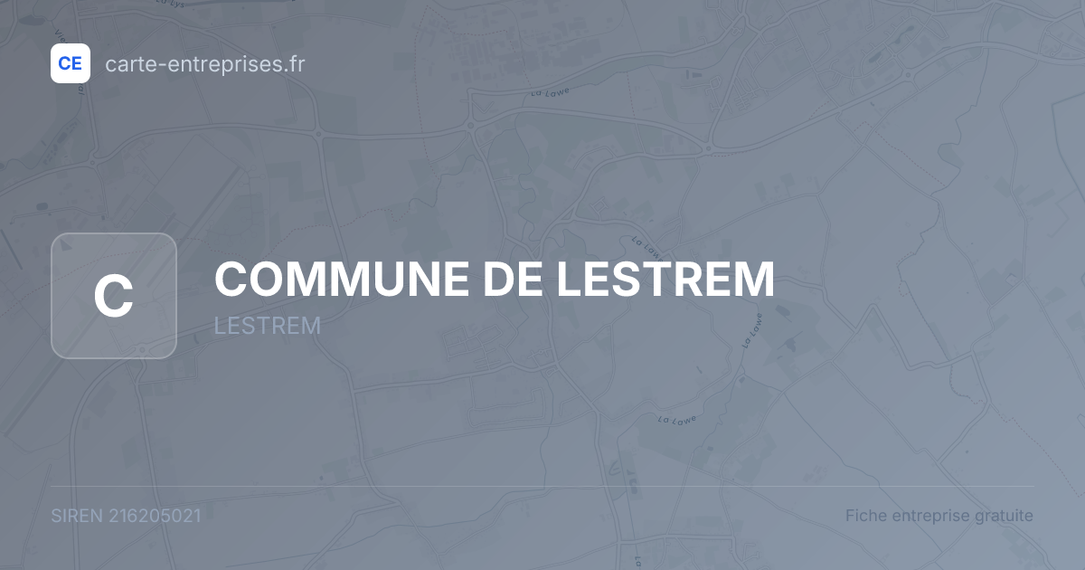 COMMUNE DE LESTREM — 216205021 — fiche entreprise