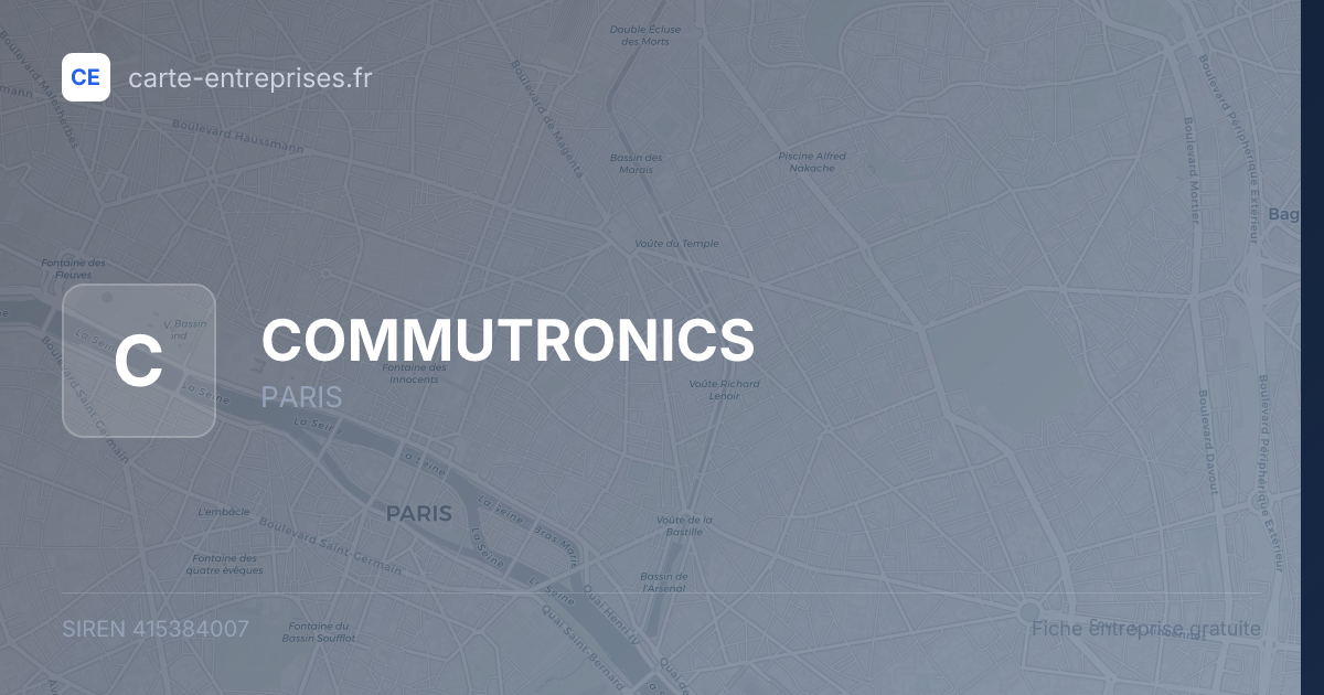 COMMUTRONICS — 415384007 — fiche entreprise