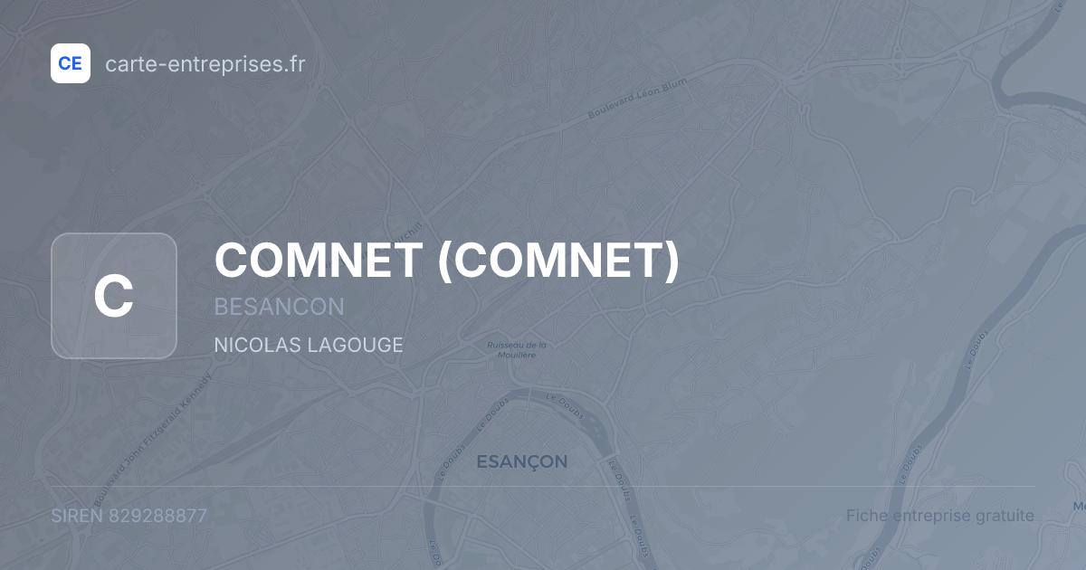 COMNET — 829288877 — fiche entreprise