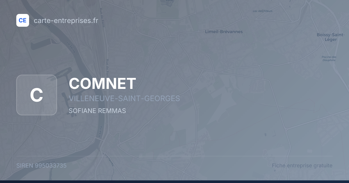 COMNET — 995033735 — fiche entreprise