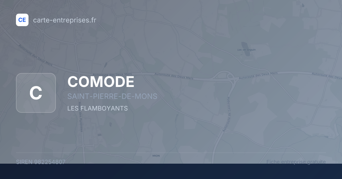 COMODE — 982254807 — fiche entreprise