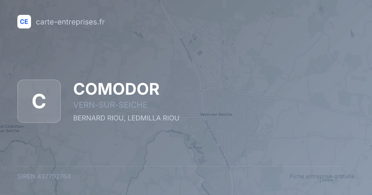 COMODOR — 437702764 — fiche entreprise