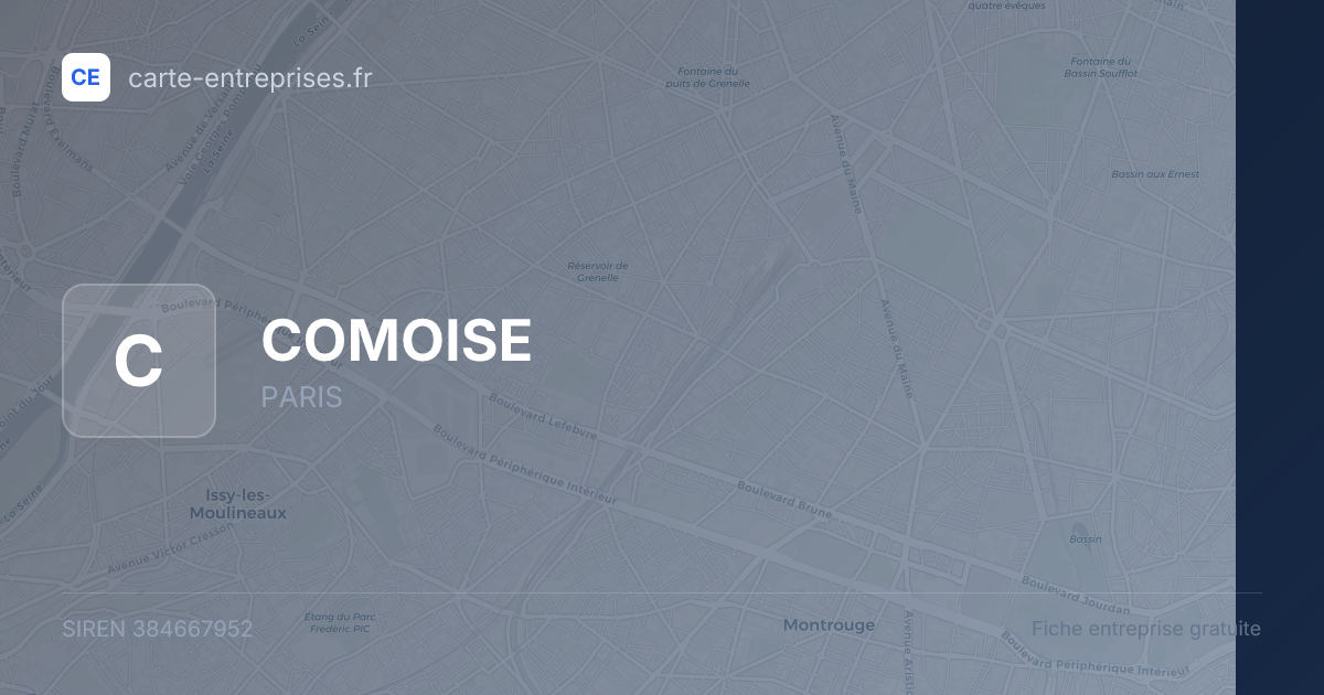 COMOISE — 384667952 — fiche entreprise