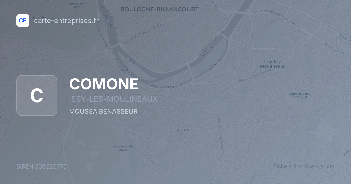 COMONE — 509226775 — fiche entreprise