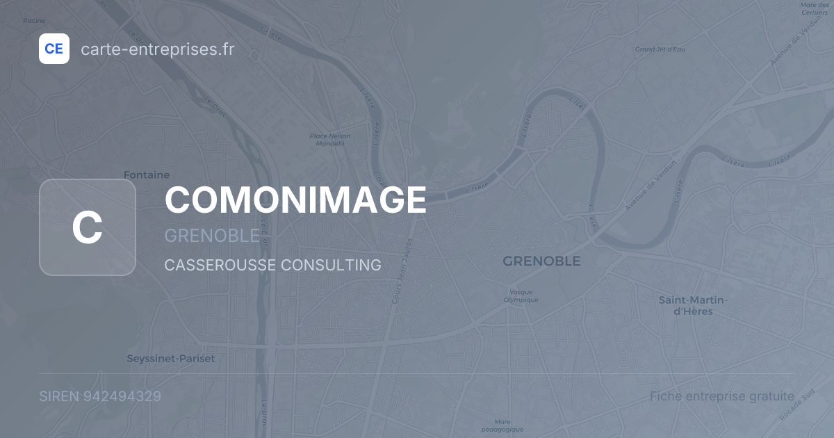 COMONIMAGE — 942494329 — fiche entreprise