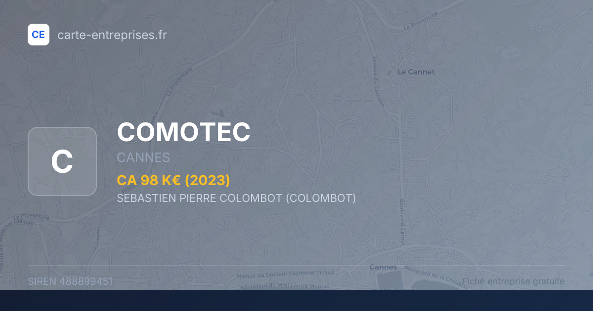 COMOTEC — 488899451 — fiche entreprise