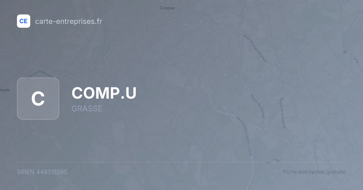 COMP.U — 448511295 — fiche entreprise
