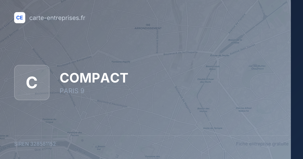 COMPACT — 328581152 — fiche entreprise