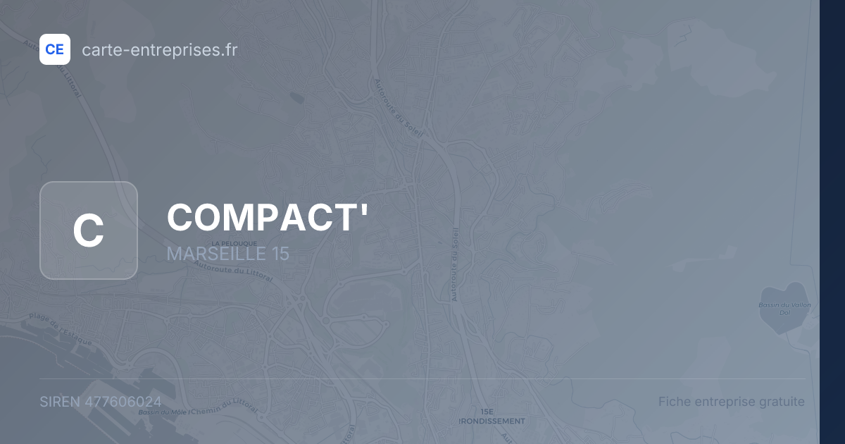 COMPACT' — 477606024 — fiche entreprise