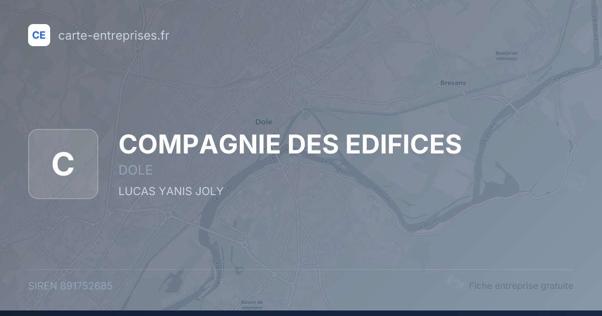 COMPAGNIE DES EDIFICES — 891752685 — fiche entreprise