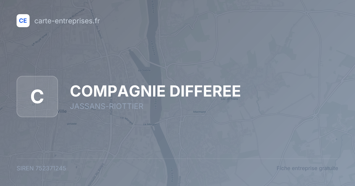 COMPAGNIE DIFFEREE — 752371245 — fiche entreprise