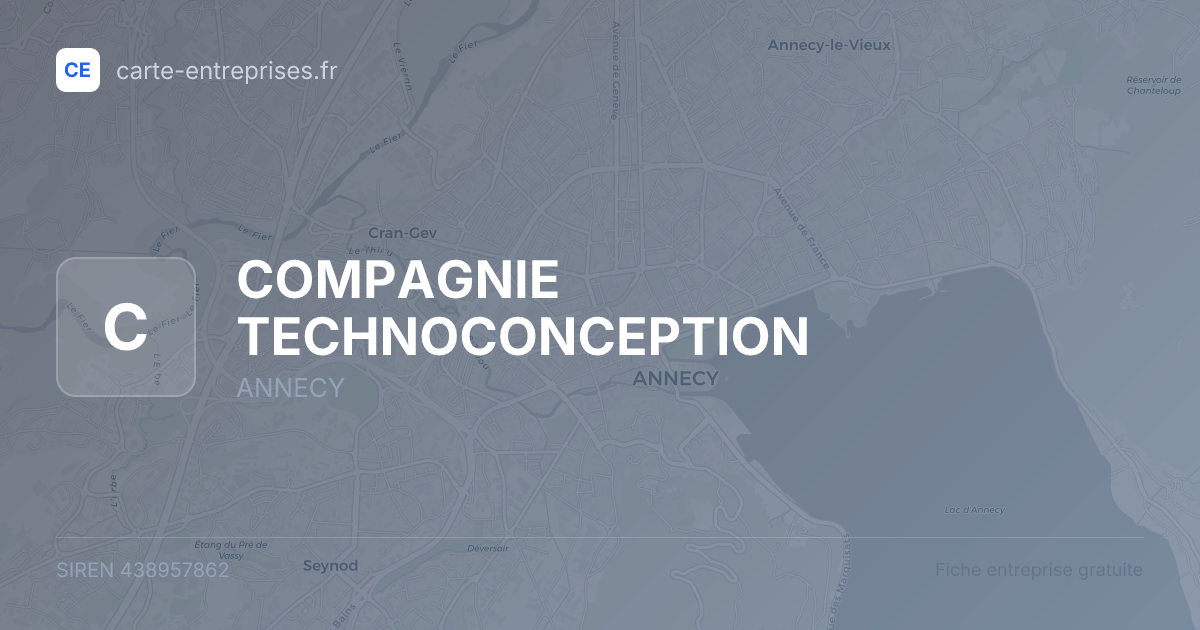 COMPAGNIE TECHNOCONCEPTION — 438957862 — fiche entreprise