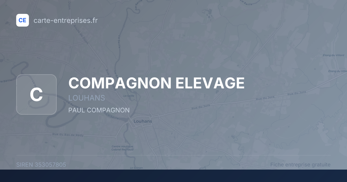 COMPAGNON ELEVAGE — 353057805 — fiche entreprise