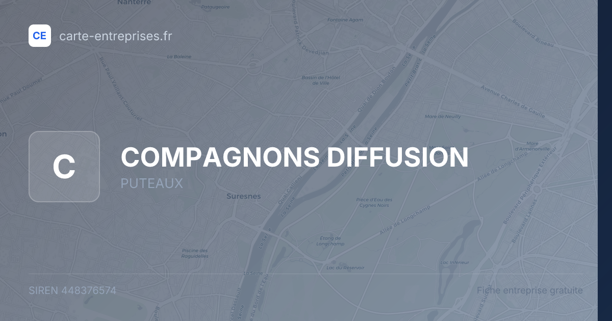 COMPAGNONS DIFFUSION — 448376574 — fiche entreprise