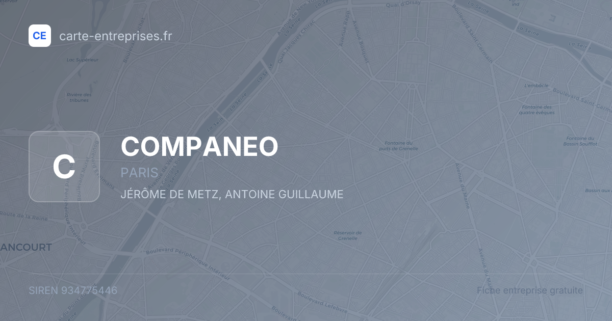 COMPANEO — 934775446 — fiche entreprise