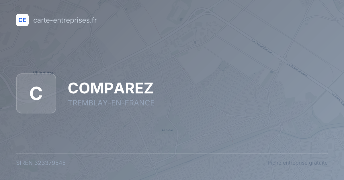 COMPAREZ — 323379545 — fiche entreprise