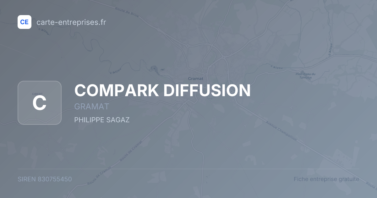COMPARK DIFFUSION — 830755450 — fiche entreprise