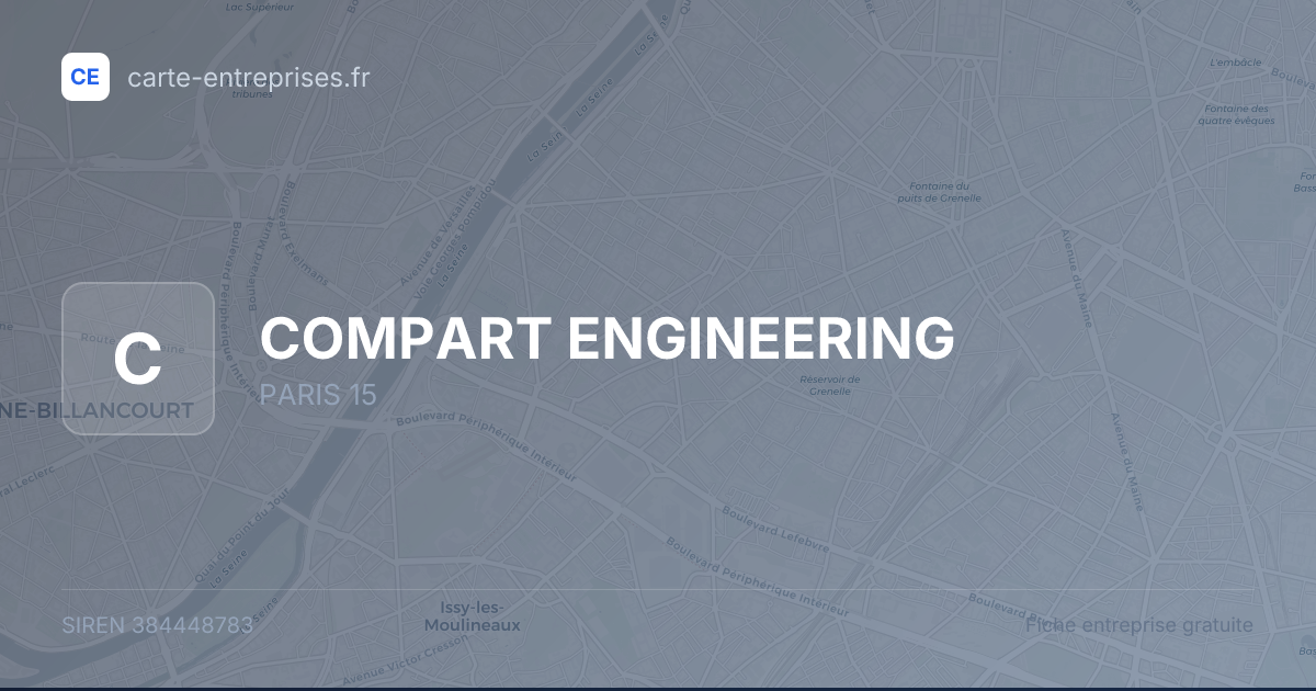 COMPART ENGINEERING — 384448783 — fiche entreprise