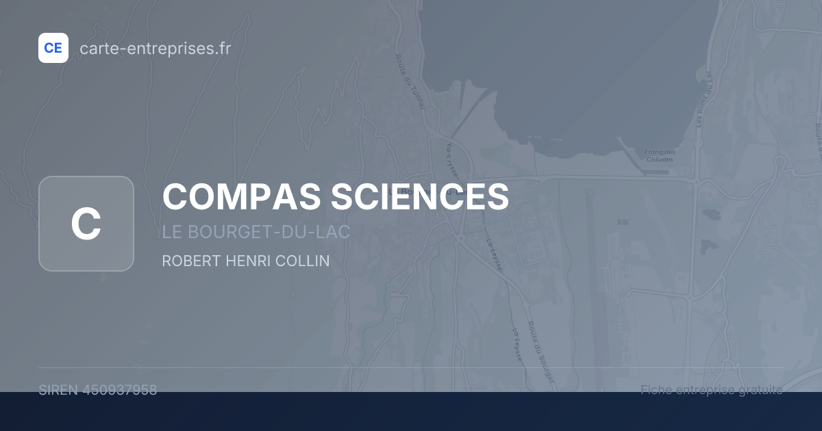 COMPAS SCIENCES — 450937958 — fiche entreprise
