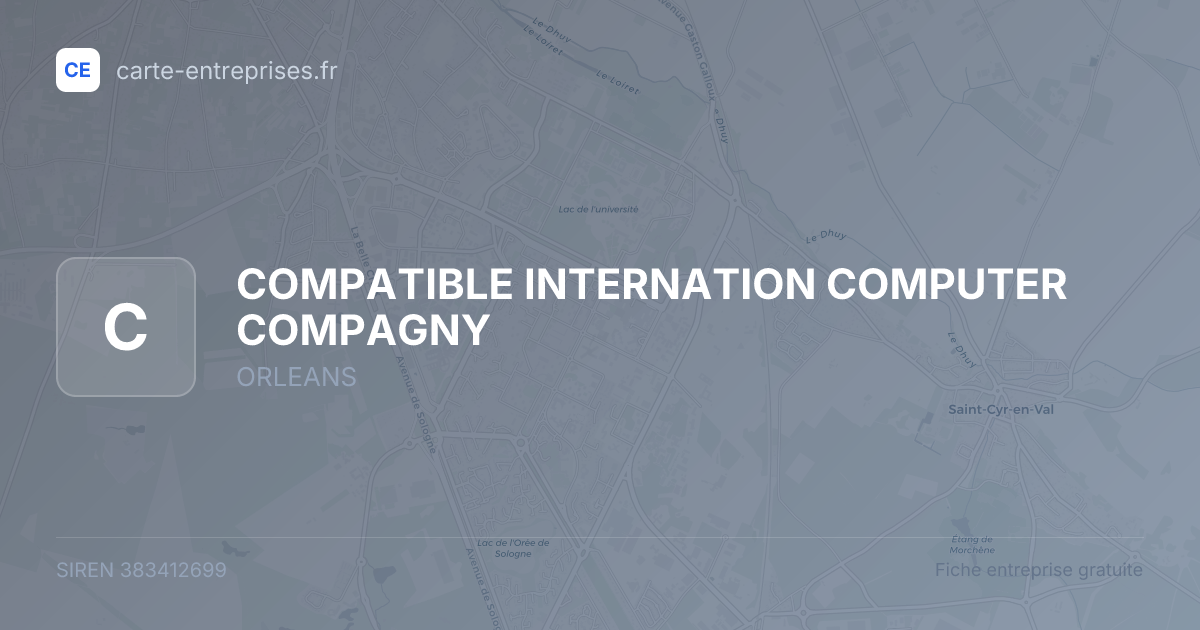 COMPATIBLE INTERNATION COMPUTER COMPAGNY — 383412699 — fiche entreprise
