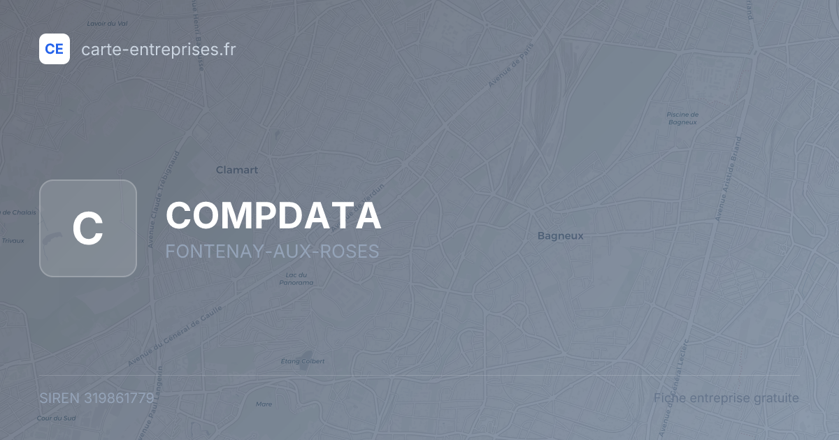 COMPDATA — 319861779 — fiche entreprise