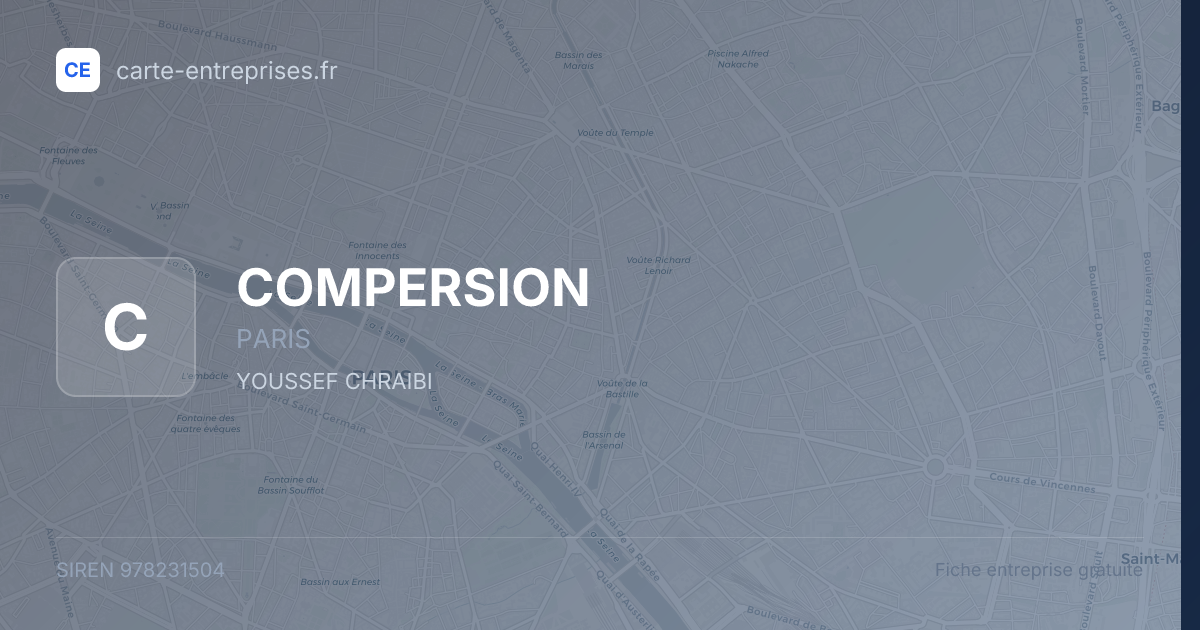 COMPERSION — 978231504 — fiche entreprise