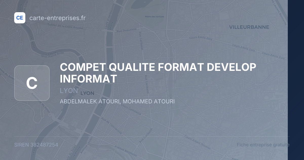 COMPET QUALITE FORMAT DEVELOP INFORMAT — 382487254 — fiche entreprise