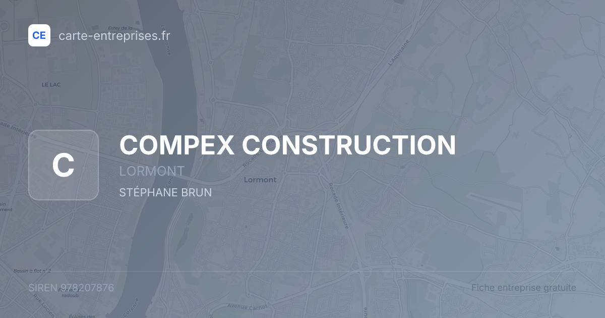 COMPEX CONSTRUCTION — 978207876 — fiche entreprise