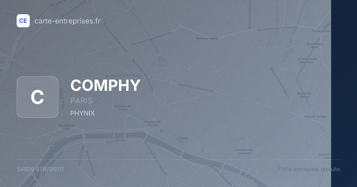COMPHY — 979799111 — fiche entreprise