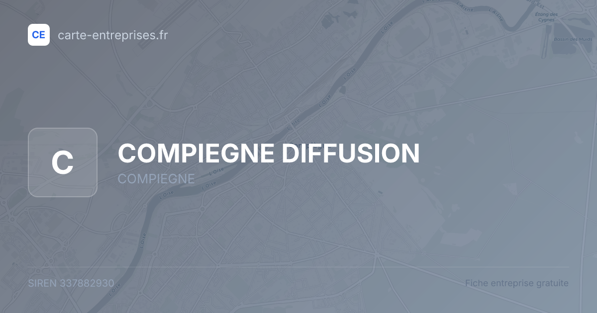 COMPIEGNE DIFFUSION — 337882930 — fiche entreprise