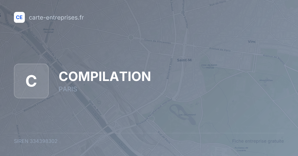 COMPILATION — 334398302 — fiche entreprise