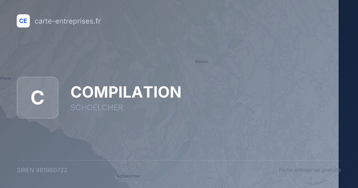 COMPILATION — 481960722 — fiche entreprise