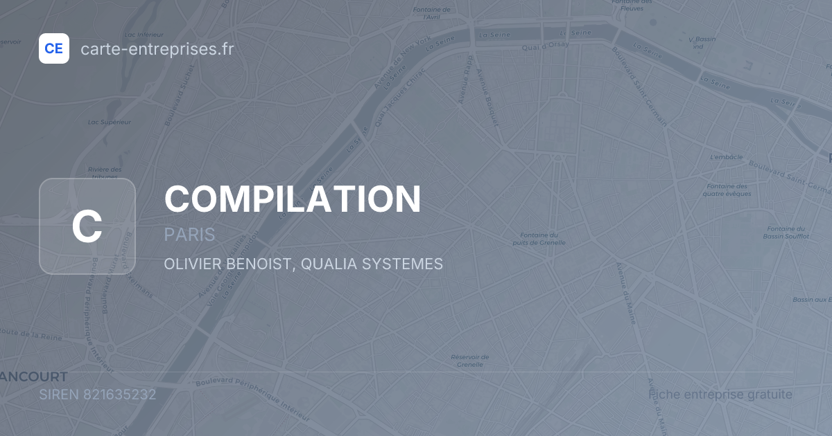 COMPILATION — 821635232 — fiche entreprise