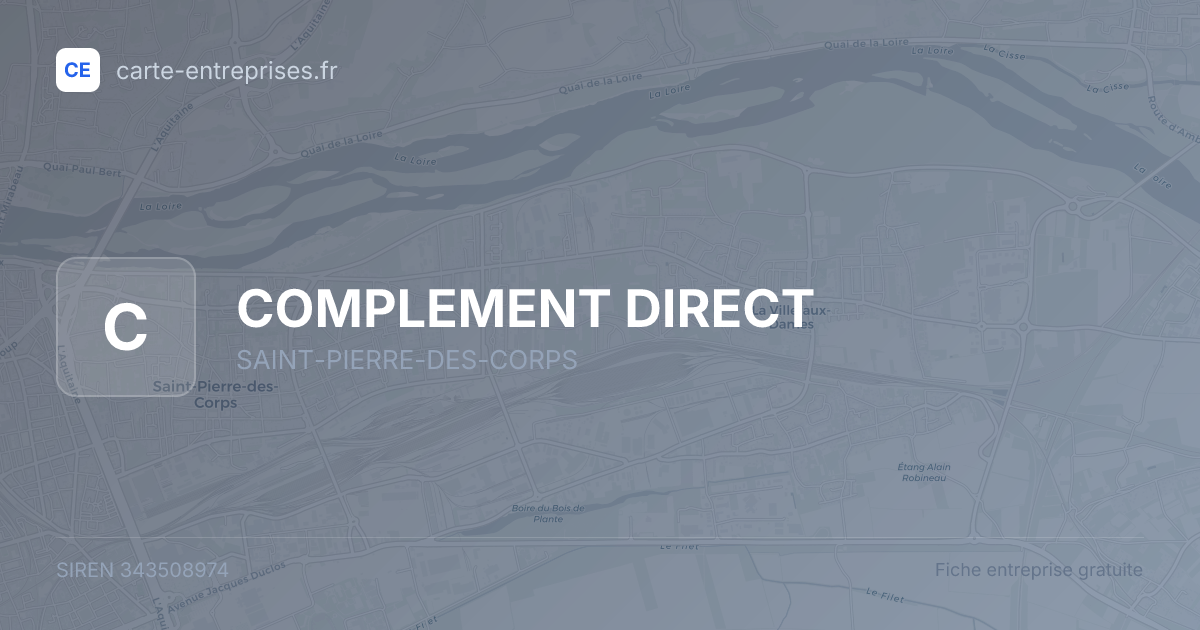 COMPLEMENT DIRECT — 343508974 — fiche entreprise
