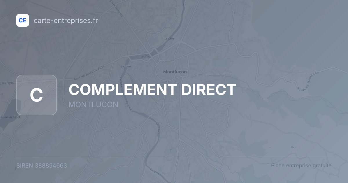 COMPLEMENT DIRECT — 388854663 — fiche entreprise