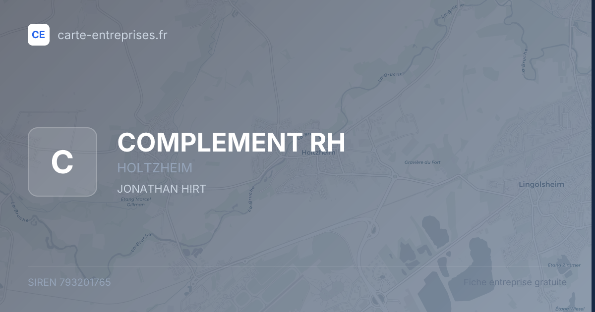 COMPLEMENT RH — 793201765 — fiche entreprise