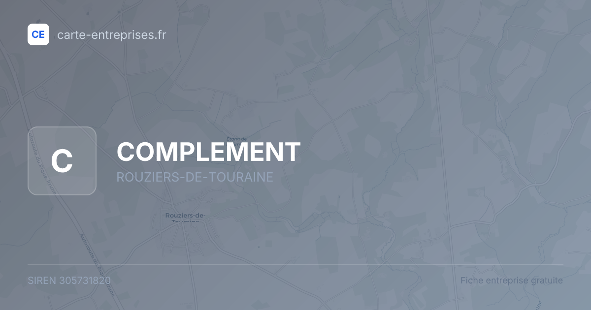 COMPLEMENT — 305731820 — fiche entreprise