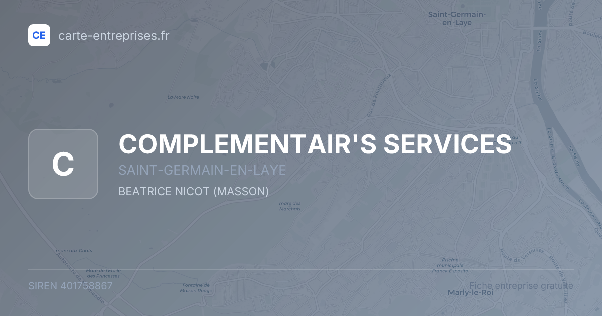 COMPLEMENTAIR'S SERVICES — 401758867 — fiche entreprise