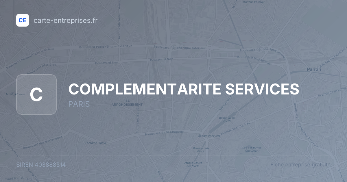 COMPLEMENTARITE SERVICES — 403888514 — fiche entreprise