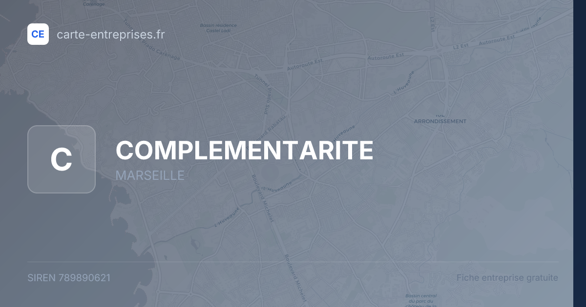 COMPLEMENTARITE — 789890621 — fiche entreprise