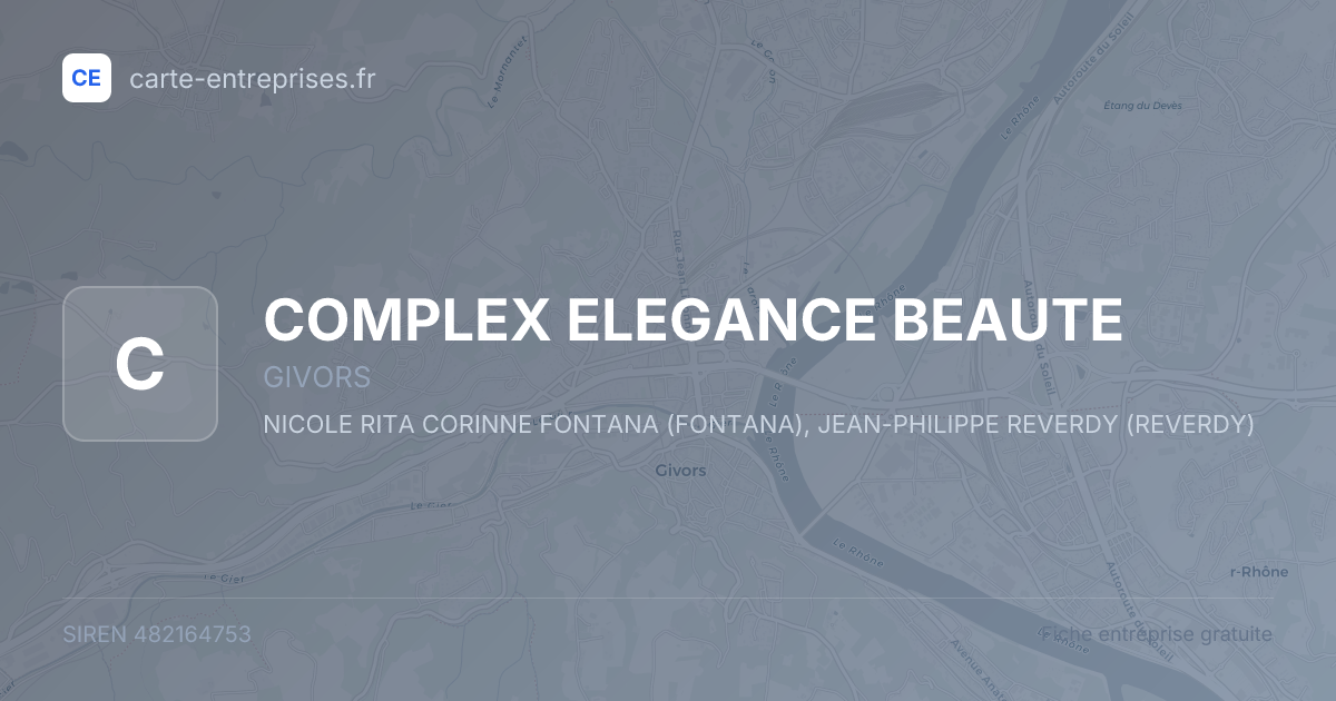 COMPLEX ELEGANCE BEAUTE — 482164753 — fiche entreprise