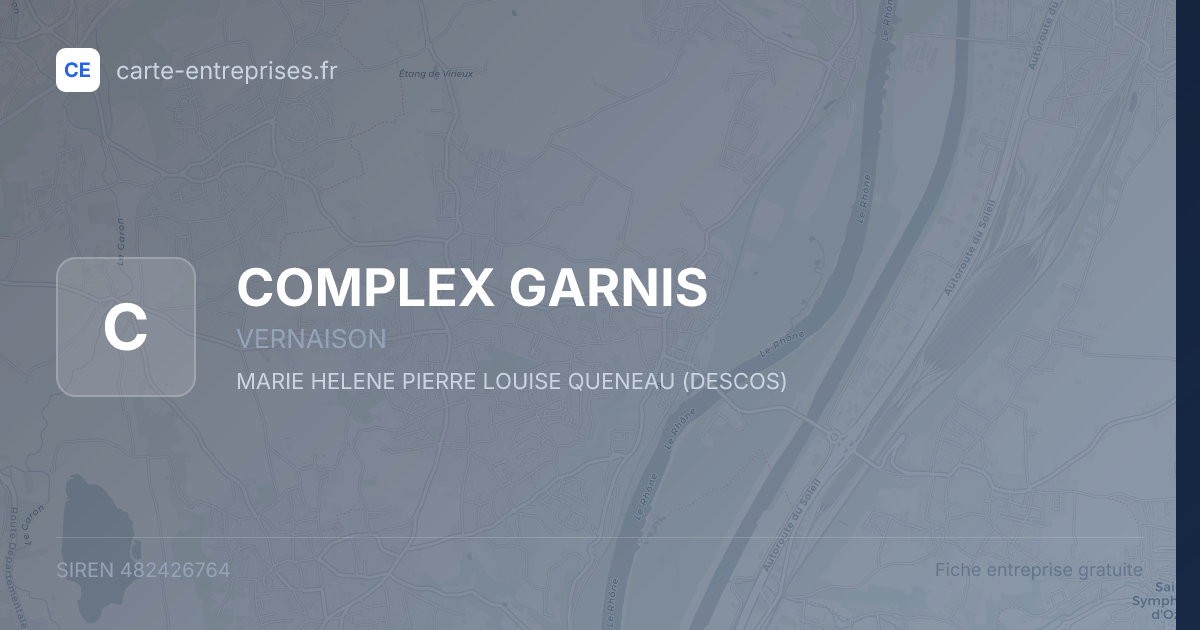 COMPLEX GARNIS — 482426764 — fiche entreprise
