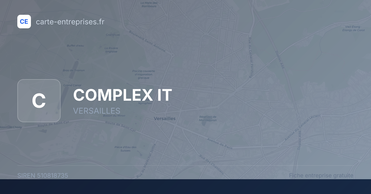 COMPLEX IT — 510818735 — fiche entreprise