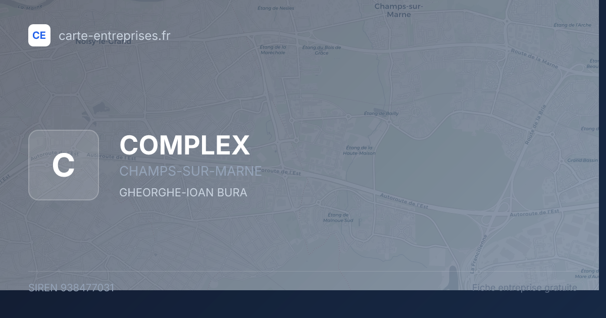 COMPLEX — 938477031 — fiche entreprise