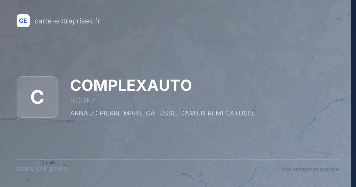 COMPLEXAUTO — 534134580 — fiche entreprise