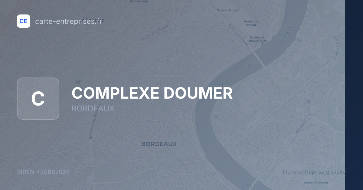 COMPLEXE DOUMER — 420682924 — fiche entreprise