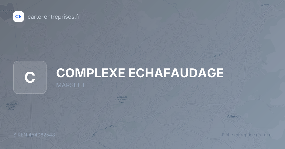 COMPLEXE ECHAFAUDAGE — 454062548 — fiche entreprise