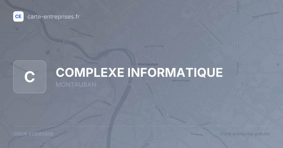 COMPLEXE INFORMATIQUE — 413084898 — fiche entreprise