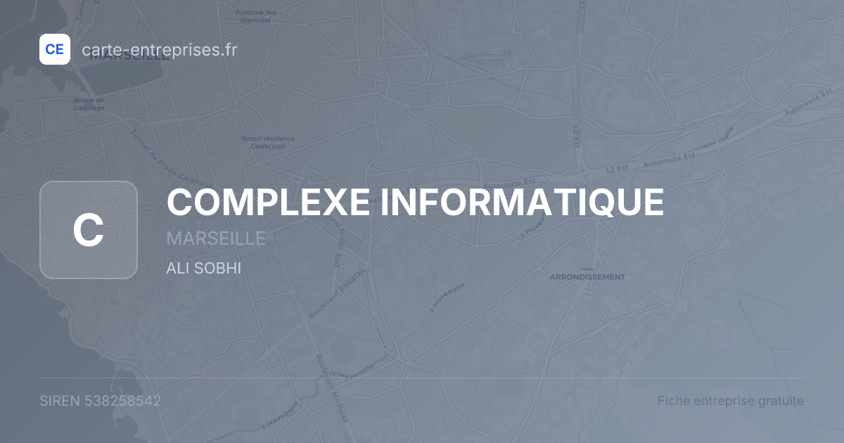 COMPLEXE INFORMATIQUE — 538258542 — fiche entreprise